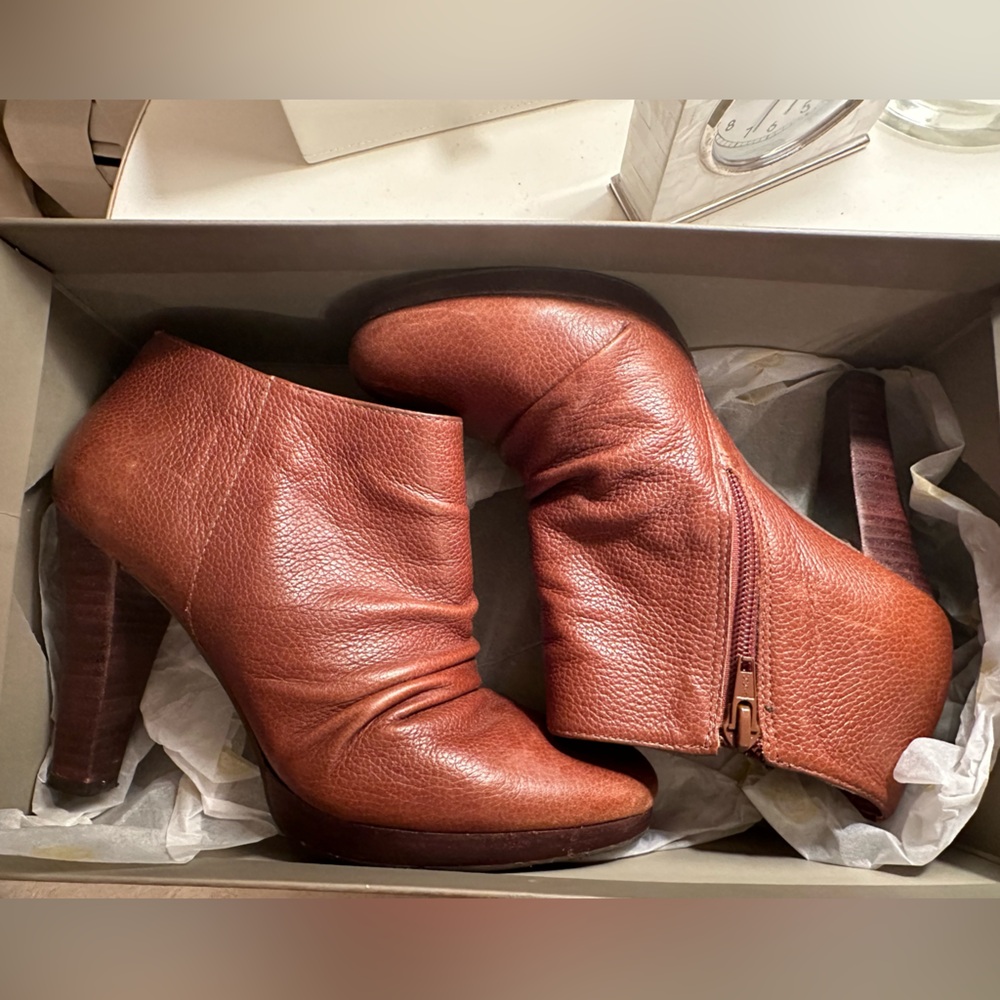 Richton leather high heeled ankle boot